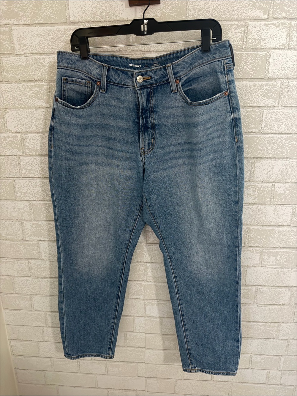Old Navy High Rise Curvy OG Straight Jeans 12 Petite 3084